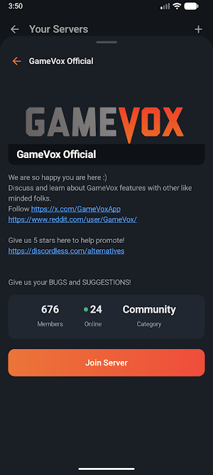 GameVox - Voice & Video Chat Screenshot 3