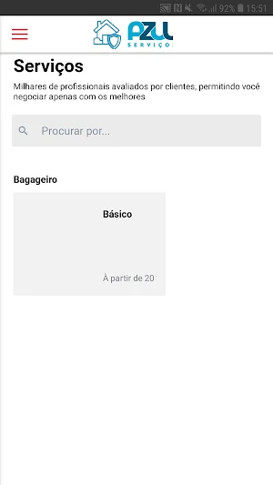 Azul Serviços Screenshot 2