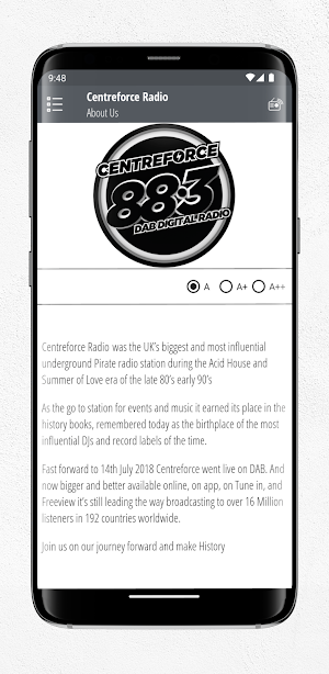 Centreforce Radio Screenshot 3