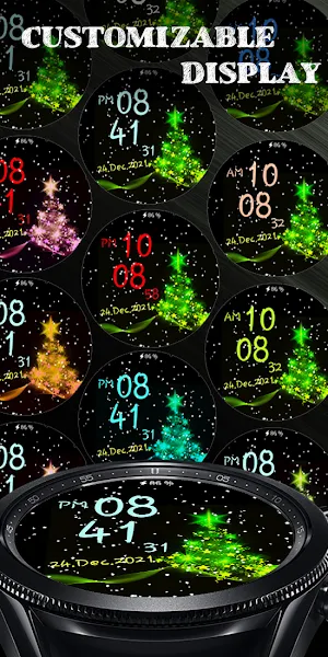 Xmas snow Animated watch face Screenshot 3