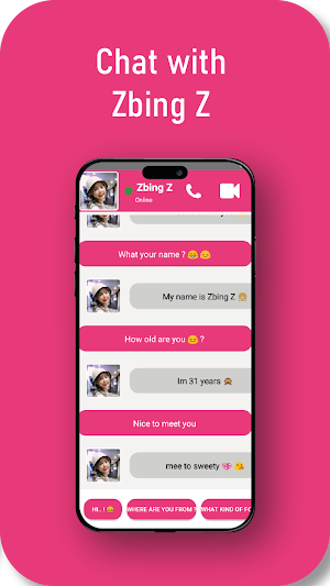 Zbing Z : Fake Video Call Screenshot 2
