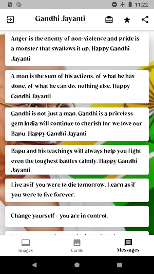 Gandhi Jayanti Wishes Screenshot 3