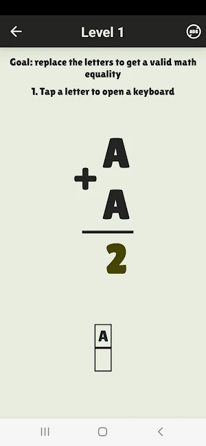 Letters to Numbers: Hard Math Screenshot 1
