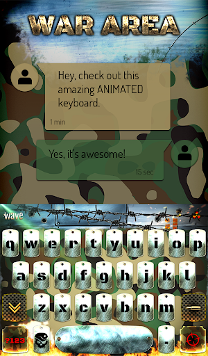 War Area Animated Keyboard + L Screenshot 2
