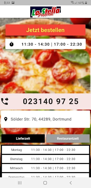 Pizzeria LaStella Screenshot 1