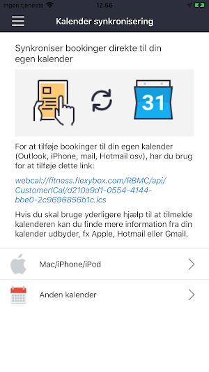 Rødby motionscenter Screenshot 1