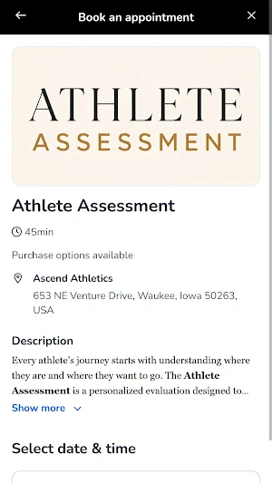 Ascend Athletics Screenshot 1