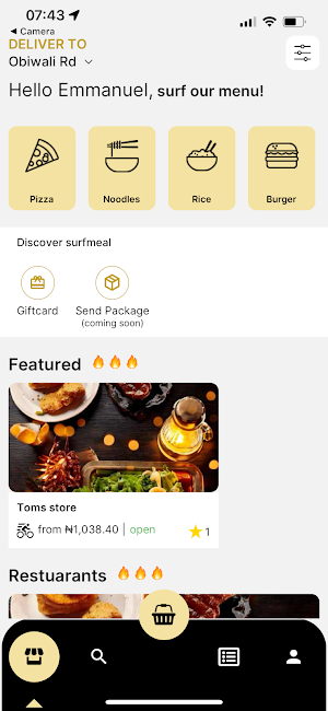 surfmeal Screenshot 1