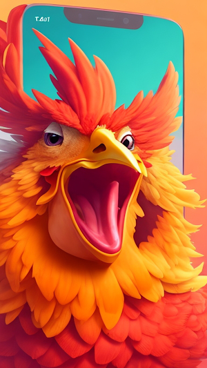 Scary Chicken Video Call Screenshot 1