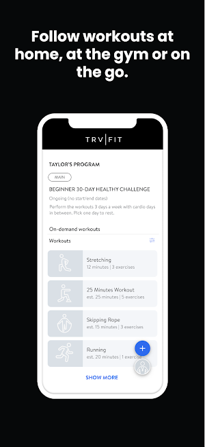 TRVFIT TRAINING Screenshot 2