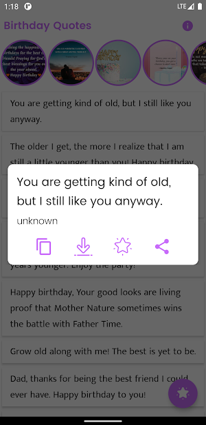 Birthday Quotes and Sayings Screenshot 2