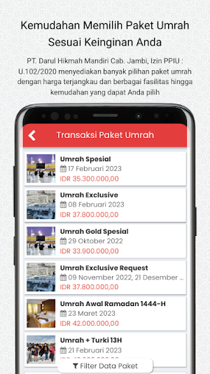Rindu Haji Umrah DHM Travel Screenshot 1