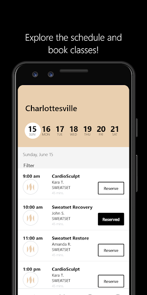 Sweatset Screenshot 2