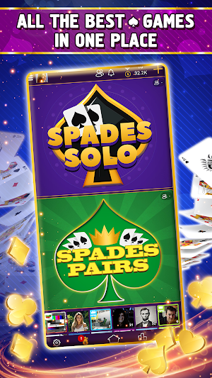 VIP Spades - Online Card Game Screenshot 1