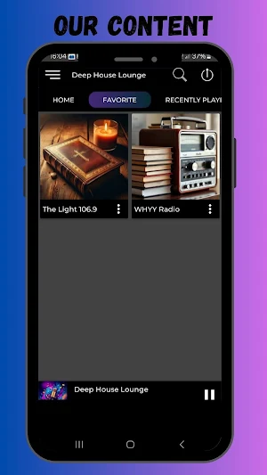Deep House Lounge Radio App Screenshot 3