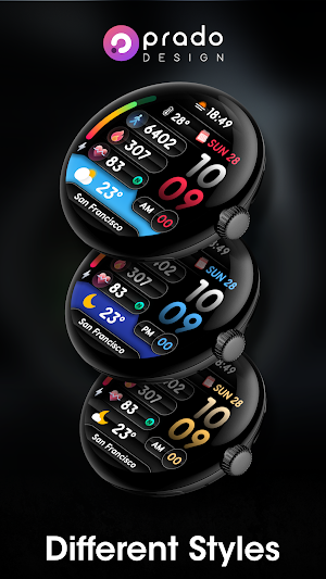PRADO 69 Digital Watch Face Screenshot 3