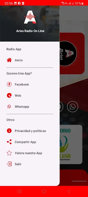 Aries Radio On Line Screenshot 2