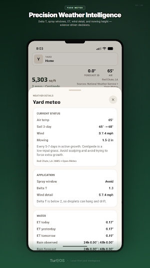 Turf/OS - Yard Care Planner Screenshot 2