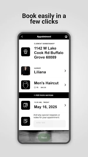 ELEMENT BARBERSHOP Screenshot 2