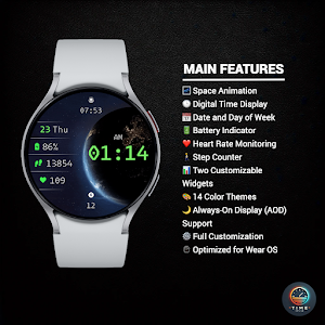 Space Storm - watch face Screenshot 1