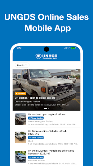 UNGDS Online Sales Screenshot 0