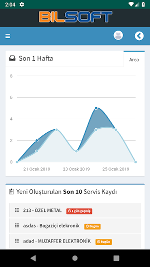 Bilsoft Mobil Teknik Servis Pr Screenshot 0