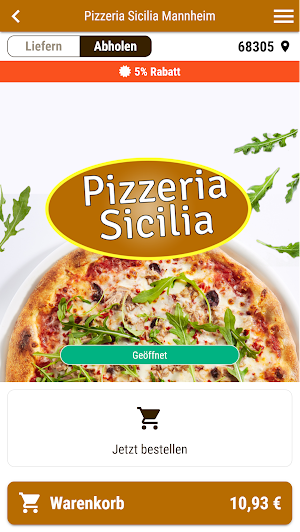 Pizzeria Sicilia Mannheim Screenshot 0