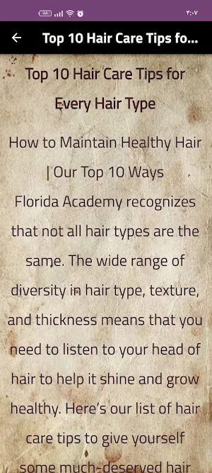 Care for hair Screenshot 3