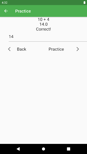 Calculation Practice Screenshot 2