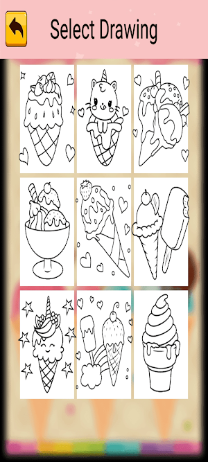 Panda Ice Cream Coloring Screenshot 2