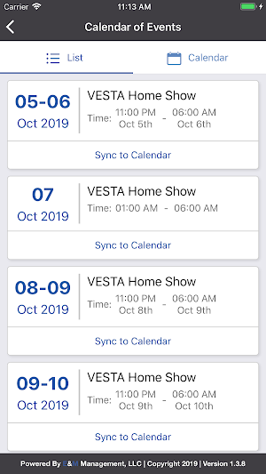 VESTA Home Tour Screenshot 2