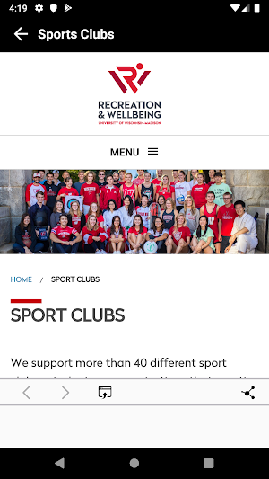 Recreation & Wellbeing Screenshot 2