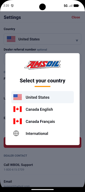 AMSOIL Shopping App Screenshot 1