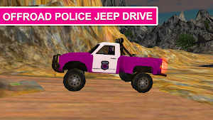 Pink Lady Offroad Mountain Jeep Driver Simulator Screenshot 0