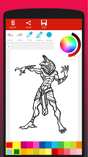Legend of Anubis Coloring Book Screenshot 3