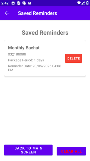 Package Reminder Mobile Screenshot 2
