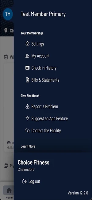 Choice Fitness Screenshot 2