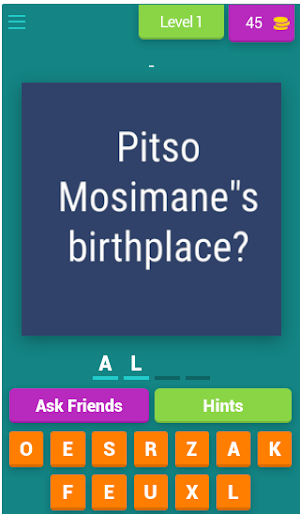 PITSO MOSIMANE QUIZ Screenshot 1