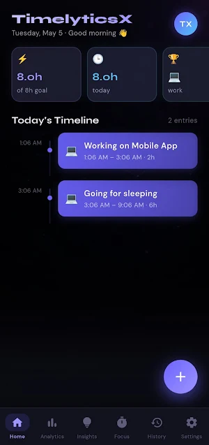TimelyticsX Screenshot 0