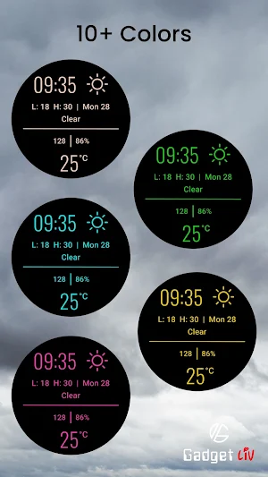 Minimal Weather Watch Face G04 Screenshot 3