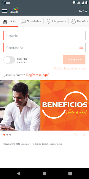 COACEHL en línea Screenshot 0