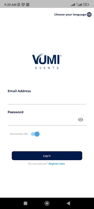 VUMI Events Screenshot 1