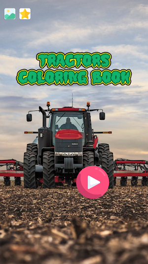 farm tractor : coloring Screenshot 1