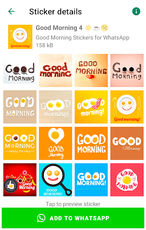 Morning Stickers for WhatsApp Screenshot 3