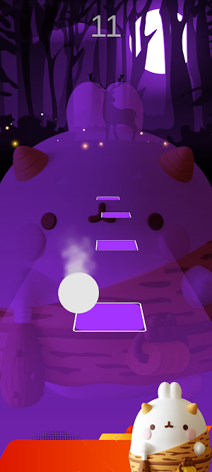 Funny Molang Tile Hop Screenshot 2