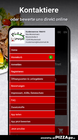 Holzofen Pizza House Kaisersla Screenshot 2