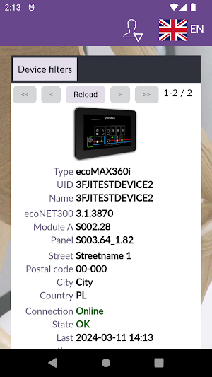 ecoNET24 Screenshot 1