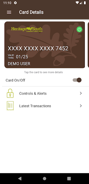 HSCCU CardNav Screenshot 0