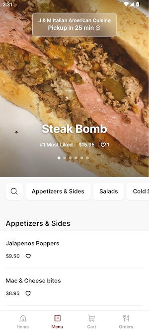 J & M Italian American Cuisine Screenshot 1