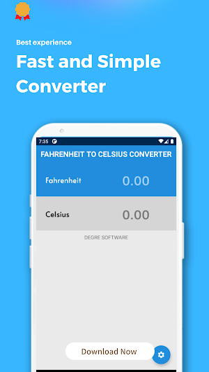 Fahrenheit to Celsius Convert Screenshot 0